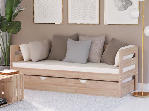 sofa cama de madera